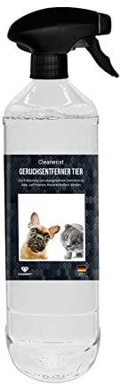 Cleanerist Geruchskiller I Geruchsneutralisierer in der Sprühflasche I für empfindliche Nasen I Hygienische Sauberkeit in Haushalt & Tierhaltung | Geruchsvernichter I 1 Liter