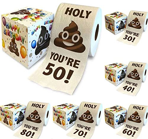 Lioncool Funny Birthday Rolls, 60th birthday gift for men, gifts ideas for 60th birthday (70th)