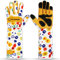 Leather Gardening Gloves Long Forearm Protection Sleeves Thorn Proof Work Gloves Rose Pruning Garden Safety Breathable Durable Thick Palm Gauntlet Gift for Men and Women (Yellow, S)