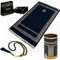 Kaaba-Muster Geschenkbox, muslimisches Geschenkset mit Tasbih, Kaaba-Tasche und tragbarem Gebetsteppich (Modell 1)
