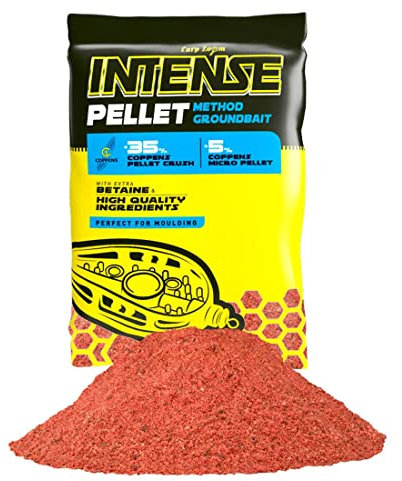Carp Zoom Intense COPPENS Pellet Groundbait Nourriture pour la pêche à la fraise avec 35 % de granulés de coppens broyés et 5 % de micro-granulés Coppens