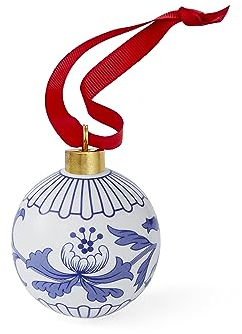 Weihnachtskugel, italienisch, Blau, 1 Stück