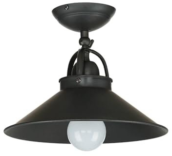 Licht-Erlebnisse Deckenlampe ALICE aus Echt-Messing in Bronze dunkel matt Premium schwenkbar E27 Ø25cm für Küche Flur Schlafzimmer Innen Deckenleuchte