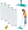 4 Pezzi per Leifheit Clean Twist M Micro Duo Mocio Panni per Pulizia Kit,33x15cm Microfibra per Leifheit Clean Twist M Micro Duo Panno, per Forte Decontaminazione, Tutti i Pavimenti