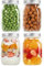 LIMILI Mason Jars with Lids, 500ml/ 16 oz Multipurpose Glass Jars with Lids, Overnight Oats Jar, Pickling Jars, Canning Jars, Preserving Jars, Meal Prep Jars for Food Storage (4PCS - SILVER)