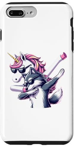 iPhone 7 Plus/8 Plus Dabbing Unicorn And Wolf Boys Girls Men Women Kids Adults Case
