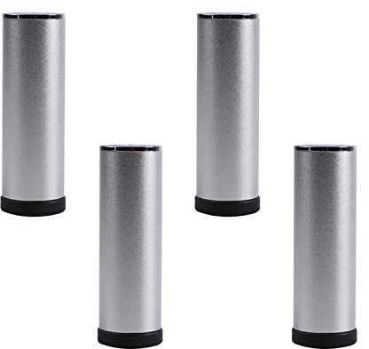 Moderne Möbelschrankbeine aus geschliffener Aluminiumlegierung, drehbare, verstellbare Sofabeine, Stützbeine für Badezimmer-/Fernseh-/Schuhschrankregale, Bettstützenbeine, 6–40 cm, mit Schrauben, 4 S