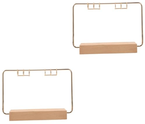 Lurrose 2sätze Kreativer Tischkalender Edelstahl Stabiler Kalenderständer Für Schreibtischdekoration Für Büro Und Zuhause Mit Ringmechanismen Und Fußplatte