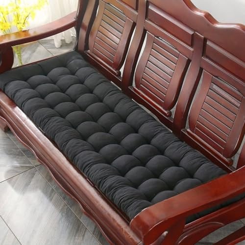 Chaise longue rembourrée portable pour jardin, piscine, terrasse, fauteuil inclinable antidérapant avec attaches sécurisées Noir 165 x 45 cm