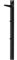Robas Lund, Wandgarderobe/-paneel BANTRY, Eiche massiv, schwarz gebeizt, 2 große Haken, 4 Haken, B/H/T: 27/120/20 cm