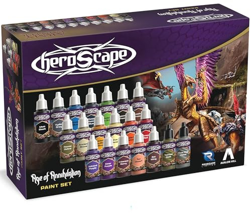 Renegade Game Studios Heroscape: Age of Annihilation Set de Peinture, Kit d’Accessoires de Peinture pour Figurines, 1+ Joueurs