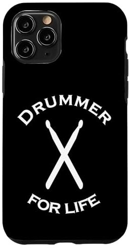 Drummer for Life - Bacchette per batteria per batteria, per la vita Custodia per iPhone 11 Pro