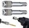 2 Stück SDS Plus Adapter,6.35mm SDS Bithalter Sechskantschaft Titanstahl Adapter Bohrfutter,Drill Hammerbohrer Kraftaufnahme Schlagbohrer,Elektrowerkzeuge für Haushaltsgeräte Industriezubehör