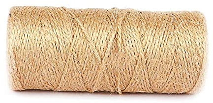 VDCVADKYE Cuerda de Yute, Cuerda de Yute y cáñamo de 100 m, Ideal for Manualidades, Bodas, Regalos y floristería.