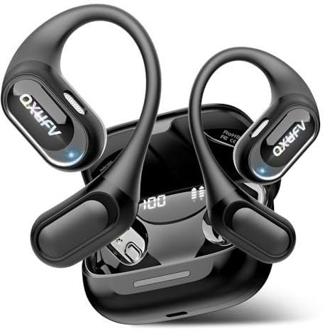Auriculares Traductor en Tiempo Real 164 Idiomas Traductor Instantaneo de Voz, Auriculares Open-Ear Smart Ambiental, 9 Modos traducción AI, 4-en-1 Cascos Traductores, Música/Llamada/Traducción/Deporte
