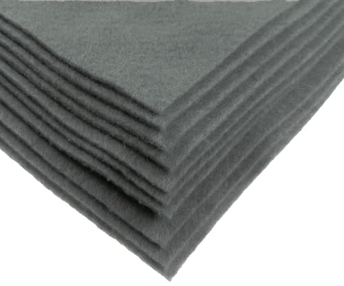 maDDma Bastelfilz Bögen 10er-Pack Flex Filz DIN A4, Stärke 1,5-2mm, Filzplatte, 50 Farben