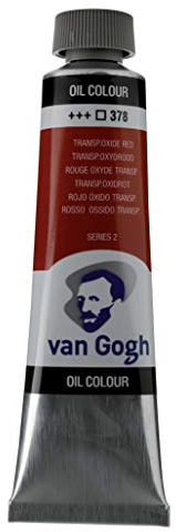 Van Gogh peinture à l'huile, tube 40ml, Rouge oxyde transparent 378