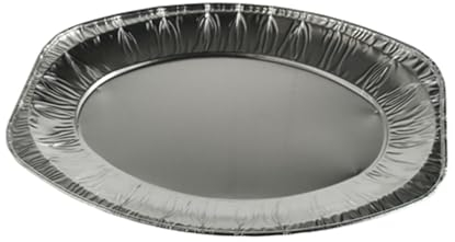 Papstar 30 bandejas de servir de aluminio ovaladas (10410)