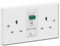 SafetySure RCD Socket White 2 Gang 13A 30mA