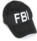 KarnevalsTeufel Basecap FBI, Gr. 55-60 cm, variabel, Polizeimütze (weiß)