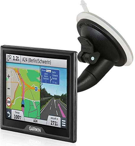 Wicked Chili KFZ Halterung kompatibel mit Garmin Drive 40/50/60, DriveAssist 50, DriveLuxe 50, DriveSmart 50/60/70 Navigationsgeräte LMT/LMT-D Autohalterung Sauger (Kugelkopf, Made in Germany) schwarz