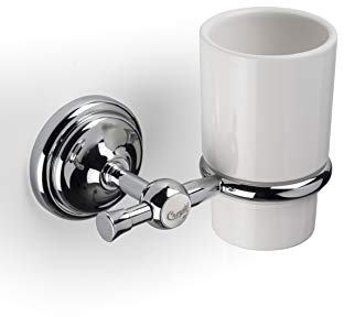 Croydex Flexi-1919 Zahnputzbecher, Chrom