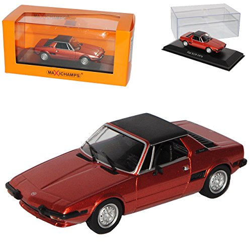 FIAT X1/9 Coupe Bronze Rot 1972-1988 1/43 Minichamps Maxichamps Modell Auto