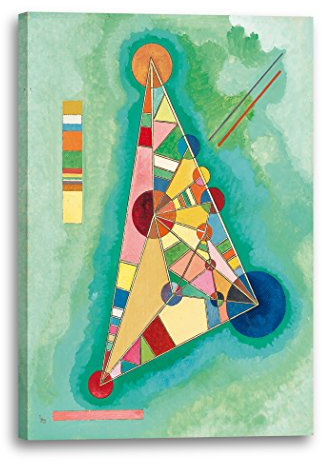 Printed Paintings Leinwand (40x60cm): Wassily Kandinsky - Bunt im Dreieck (1927)