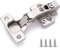 DecoBasics Full Overlay European Soft Close Cabinet Hinges for Kitchen Cabinets (10 Pcs) -105° Frameless Concealed Cabinet Door Hinge -3 Way Adjustability & Clip on Plate for Easy Installation