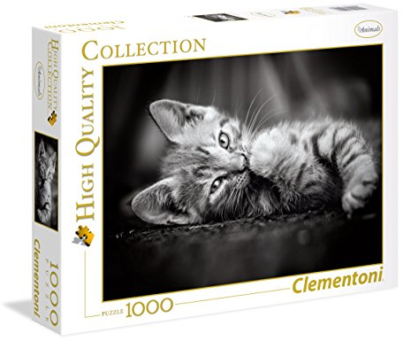 Clementoni 39422 Kätzchen – Puzzle 1000 Teile, Geschicklichkeitsspiel für die ganze Familie, Erwachsenenpuzzle ab 14 Jahren