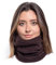 Karl Loven Damen Loop Schal Hals wärmer Herren Schnalle Winter Fleece Futter Unisex warme Hut Maske - Sport Ski Motorrad Fahrrad Snowboard Wandern Braun