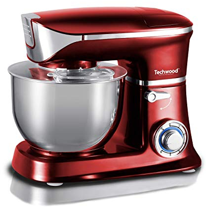 ‘Techwood 3760115718272 Petrin, Robot de Cocina (1300 W), Color Rojo