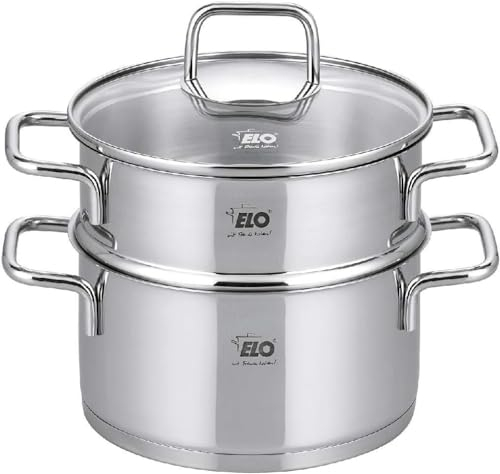 EMGA 520.026 Edelstahl 18/10/Edelstahl Dampfpfanne, 18cm Durchmesser