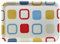 Staab's Tablett Serviertablett aus Melamin, 45 x 31 cm, Design Retro
