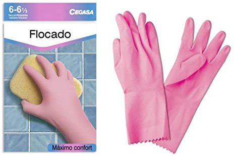 CEGASA Guantes Látex Flocado Un par S