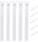 DOITEM Cerniere a rete 5 mm - Cerniera in plastica con chiusura lampo apribile separabile, larghezza 3 cm (75 cm bianco)