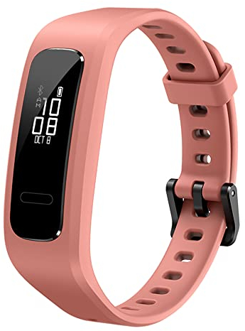 Huawei Band 4e Active wasserdichter Bluetooth Fitness- Aktivitätstracker mit Basketball Leistung Tracker, PMOLED Schwarz-Weiß-Display mit Touchscreen, Mineral Red