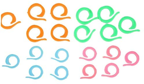 TOSSPER 20pcs Maschenmarkierer, 2 Größen Split Stich Ring Knitting Marker Ring Für Handwerk Zubehör Werkzeug