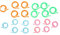 TOSSPER 20pcs Maschenmarkierer, 2 Größen Split Stich Ring Knitting Marker Ring Für Handwerk Zubehör Werkzeug