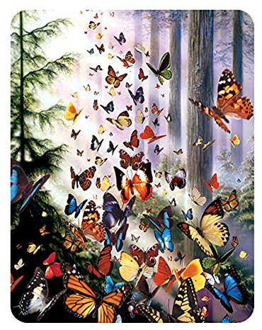 3D LiveLife Magnet - Butterfly Woods from Deluxebase. Lenticular 3D Wildlife Fridge Magnet. Magnetic decor for kids and adults with artwork licensed from renowned artist, David Penfound