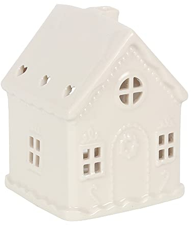 White Gingerbread House Tealight Holder