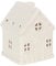 White Ceramic Tea Light Candle Holder Gingerbread House Design Home Ornament Decoration Tealight