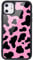 MAYCARI Aesthetic Cute Pink Cow Pattern Phone Case for iPhone 11 Pro Max, Hard Back Case with Soft TPU Bumper for Girls Children Women Protective Phone Case for iPhone 11 Pro Max