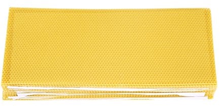 Hapivida 30 Stück Bienenwachsplatten 195 x 415 mm Zander Mittelwände Imker Mittelwände Palettas für Imkerwerkzeuge, Ausrüstung, Brutrahmenwachs, Imkereibedarf