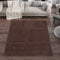 Carpetsale24 Hochflor Teppich Wohnzimmer - Moderne Einfarbig Design Braun 120 x 160 cm - Flauschiger Shaggy Schlafzimmer Pflegeleicht und Extra Weich - Waschbar Plüsch Felloptik