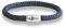 Das Original Yacht Club Kompass Gravur Segeltau Unisex Armband Unisex Geflochten Handmade Hochwertiger Magnetverschluss Durchmesser 8mm (Marine-Blau, 24.00)