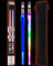 Lightsaber Chopsticks Light Up Star Wars Chopsticks Lightsaber Cool Chopsticks Light Saber Led Chopsticks, 1 Pair, 8 Color Modes Frost Tips Carry Case