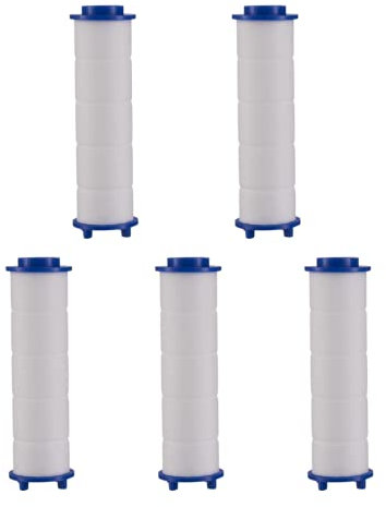 Lot de 5 filtres pour douchette - SAVEWATER POWER - VENTEO - Filtre remplaçable - Pour pommeau de douche - Système de filtration des particules - Economise et filtre l'eau