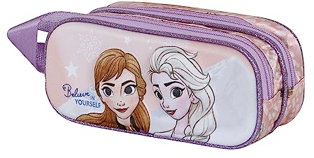 Disney La Reine des Neiges 2 (Frozen 2) Yourself-Trousse 3D Double, Rose