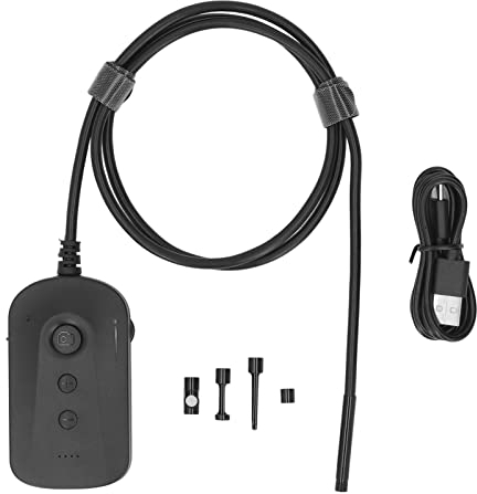 DC5V Endoskopkamera mit Licht HD 1080P 5MP Autofokus Doppelobjektiv Inspektionskamera Handy Endoskop Wasserdichtes Schlangenkabel 6 LED Leuchten Rohrkamera für Pipeline Auto Repair